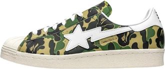 A Bathing Ape Superstar 80s - Heren - Sneakers - Veelkleurig - 42 2/3 EU - Leer - Schoenen