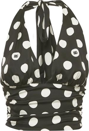 Dolce & Gabbana Top a pois - Nero