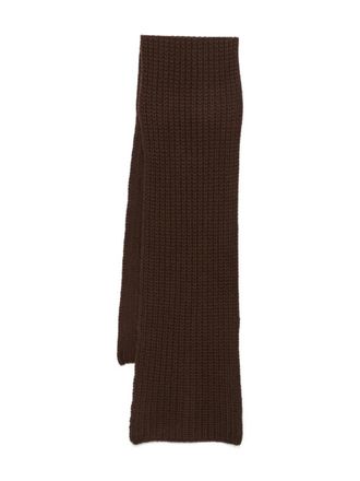 Liska Michaela chunky-knit scarf - women - Wool - One Size - Brown