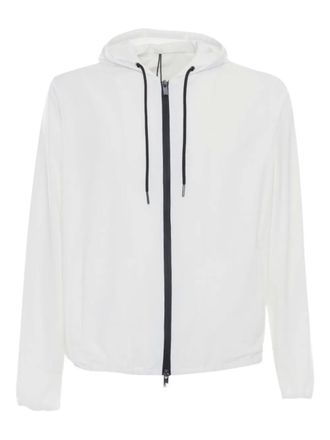 Tombolini hooded zip-fastening jacket - White