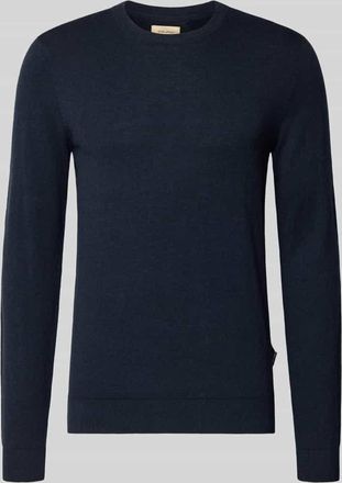 Blend Strickpullover mit Rundhalsausschnitt Modell BAGGE in Marine, Größe 3XL