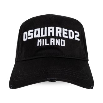 Dsquared2 Baseball Cap - Heren - Petten - Zwart - ONE Size - Katoen - Accessoires