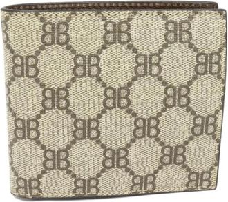 Gucci Pre-owned The Hacker Project PVC Canvas Wallet Limited - Heren - Vintage Accessoires - Beige - ONE Size - Leer - Vintage
