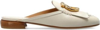 Ferragamo Sibilly leren muiltjes - Dames - Slip ons - Beige - 36 1/2 EU - Leer - Schoenen
