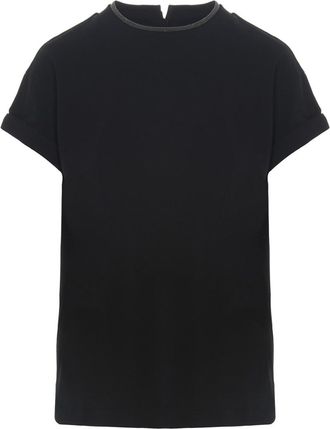 Brunello Cucinelli Black Roundneck T-shirt