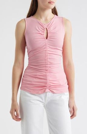 BOSS Emacha Ruched Sleeveless Tunic Top in Open Prple at Nordstrom Rack, Size Xx-Large