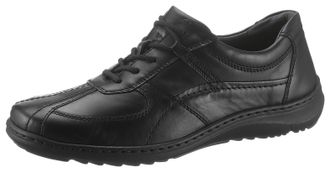 Waldl&auml;ufer Schn&uuml;rschuh WALDL&Auml;UFER Herwig, Herren, Gr. 11,5 (46,5), schwarz, Nappaleder, Schuhe Schn&uuml;rschuh, mit Wechselfussbett, G-Weite, Freizeitschuh, Halbschu