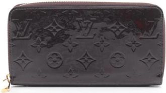 Louis Vuitton Pre-owned Leather Wallet - Dames - Vintage Accessoires - Paars - ONE Size - Leer - Vintage