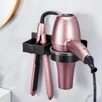 OEM Soporte Para Secador De Pelo, Soporte Para Secador Y Plancha De Pelo Para Ba&ntilde;o/dormitorio/hotel, Montaje Adhesivo/con Tornillos Sin Necesidad De Talad