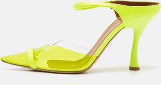 Malone Souliers Green/transparent Pvc Maureen Pointed Toe Mules