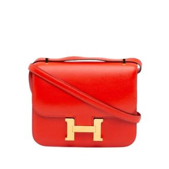 Herm&egrave;s Pre-owned Constance 18 Schoudertas - Dames - Pre-owned - Rood - Maat: ONE Size