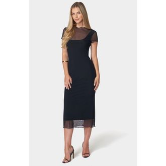 Bebe WomenS Mesh T-Shirt Dress