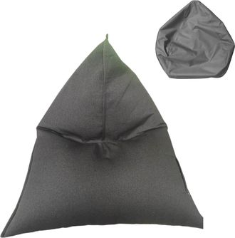 Mobili Rebecca Mobili Rebecca - Rebecca Mobili Funda Puf Sill&oacute;n Vac&iacute;o Gris Poli&eacute;ster Cremallera 50x110x130
