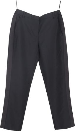 Burberry Burberry rechte broek van zwarte wol