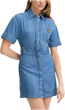 Liu Jo Dames, Jurken, Blauw, Maat: S Denim