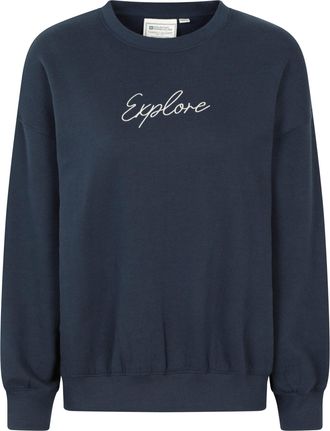 Mountain Warehouse Dames/Dames Tekst Relaxed Fit Trui (Indigo)