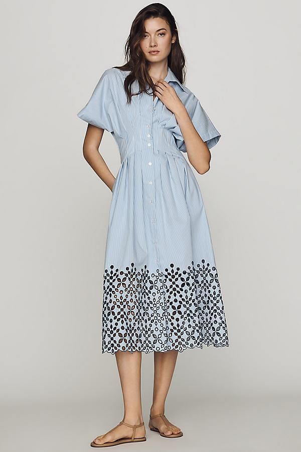 bl-nk printed buttondown shirt dress Bl^nk London Printed Buttondown Shirt Dress from $158.00