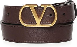 Valentino Garavani Vlogo Signature Leather Belt