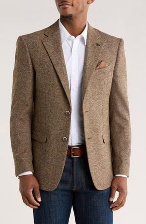 ZeGarie Tweed Two-Button Sport Coat in Tan at Nordstrom Rack, Size 40 Long
