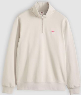 Levi's Housemark Quarter Zip Pullover - Mens - 2XL - Neutral / Pumice Stone