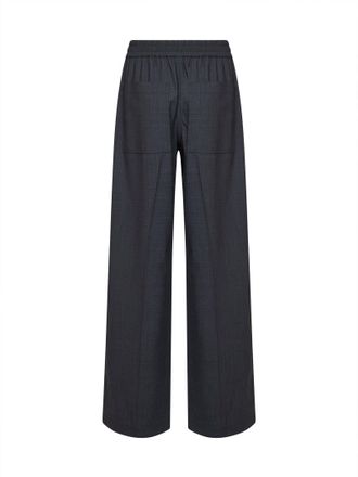 Brunello Cucinelli Womens Track Trousers Dark Grey Lyocell
