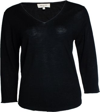 Paul & Joe black v neck top