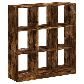 Berkfield Home Bookcase Smoked Oak 102x32x108 cm Engineered Wood in Brown | Size: 102 x 32 x 108 cm