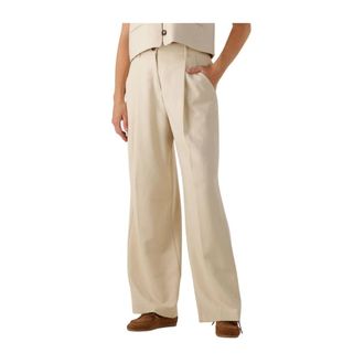 Moss Copenhagen Dames, Broeken, Beige, Maat: XL