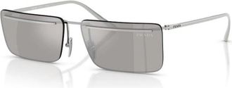 Prada C53S Zonnebril - Heren - Zonnebrillen - Grijs - 60 MM - Accessoires