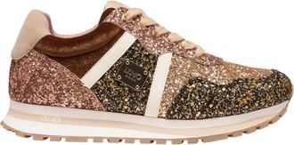 Liu Jo Glitter Gold Sneakers Wonder 629 - Dames - Sneakers - Veelkleurig - 38 EU - Polyester - Schoenen