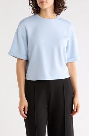 Nordstrom Rack Crewneck Scuba T-Shirt in Blue Strata at Nordstrom Rack, Size X-Small