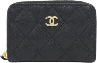 Chanel Pre-owned Wallets, female, Black, Size: ONE SIZE Pre-owned Coin Purse