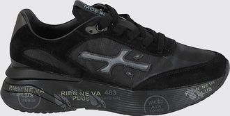 Premiata Moerund Sneakers in Leather, Suede and Mesh with Applied Logo