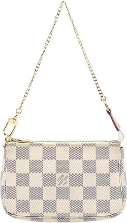 Louis Vuitton Pre-owned Chain Shoulder Bag - Dames - Vintage Mini Tas - Wit - ONE Size - Vintage