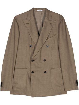 Boglioli K-Jacket blazer met enkele rij knopen - Groen