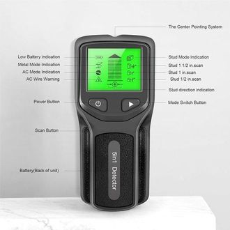 OEM Detector De Tuber&iacute;as De Pared, Buscador De Metales, Detector De Montantes, Encuentra Tuber&iacute;as, Esc&aacute;ner Digital Port&aacute;til, 152x62x28mm, Naranja