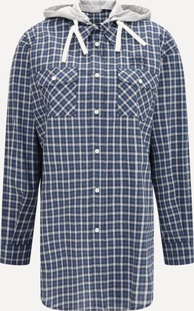 Miu Miu Camicia a quadri con Cappuccio Woman 38