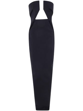 Rick Owens Dress Cut Out Back Prong Gown