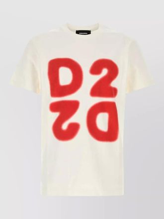 Dsquared2 cotton crew neck graphic print t-shirt