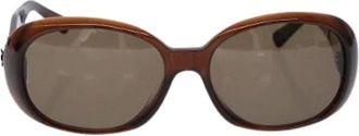 Chanel Pre-owned Accessories, female, Brown, Size: ONE SIZE Pre-owned Vintage Sunglasses