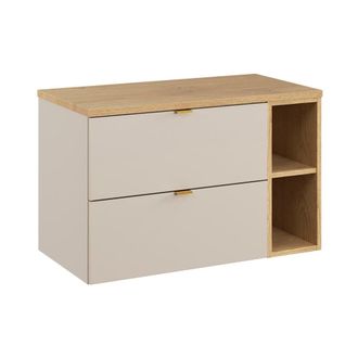 Petits Meubles Mueble bajo lavabo 80cm paneles de melamina cachemira