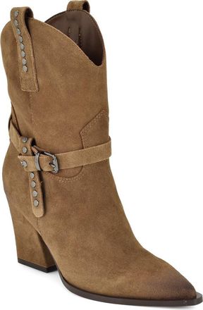 Nine West Weslie Western Boot in Medium Brown at Nordstrom, Size 8.5