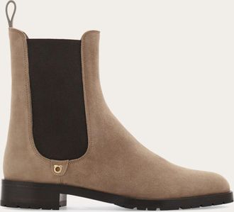 Ferragamo Donna Stivaletto Chelsea Marrone Taglia 36.5