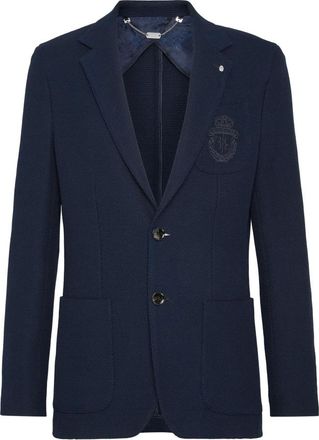 Billionaire Boys Club Jassen, Heren, Blauw, S, Katoen, Circular Knitting Blazer