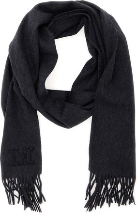 Max Mara Womens Scarf Wsdalia Grey Cashmere Scarfs