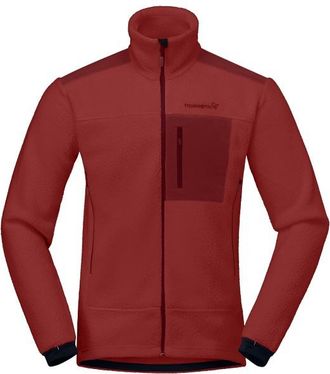 Norr&oslash;na Trollveggen Warm3 Jacket Fleecejacke f&uuml;r Herren | rot
