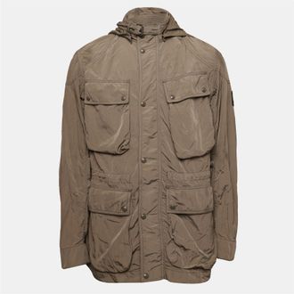 Belstaff Mens Stowmaster Softshell Jacket in Dark Khaki - Green - Size X-Large