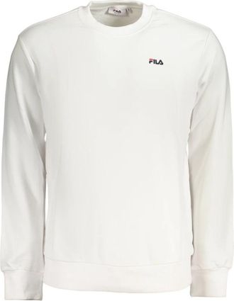 Fila Leverano Crew Sweatshirt - Heren - Sweatshirts - Wit - M - Katoen - Hoodies & sweatvesten