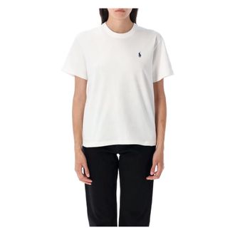 Polo Ralph Lauren T-Shirts, female, White, Size: M Short Sleeve T-Shirt