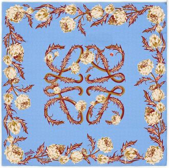 Loewe X Paulas Ibiza Silk Scarf - Light Blue - One Size
